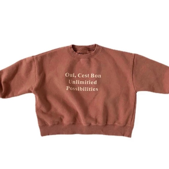 Oui, Cest Bon Oversized Sweatshirt - Picture 1 of 1